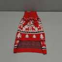 Christmas Dog Sweaters for Small Medium Large Dogs Girl Boy Knit Turtleneck Double Dog Sweater Clothes Winter Thick Warm Pet Puppy Outfit Snowflake Pattern for Holiday Christmas