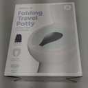 Jool Baby Folding Travel Potty Training Seat for Toddlers, Fits Round & Oval Toilets, Non-Slip Suction Cups, Includes Free Travel Bag (Aqua)