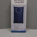 KEEPJOY XL Hanging Laundry Hamper Bag, Hanging Hamper with 2 Strong Hooks for Dirty clothes Door Hanging Laundry bag Large Size 36X22 inch (Blue-1Pack)