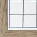 DesignOvation Beatrice Framed Magnetic Dry Erase Monthly Calendar, 23x29, Rustic Brown