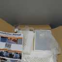 Shoe Storage, 12 Pack Shoe Organizer for Closet, Shoe Boxes Clear Plastic Stackable Shoe Containers with Lids for Size 10 (Large, White)