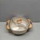 Hot Pot Electric Hot Pot with Divider, Large 6L Nonstick Dual-Sided Shabu Shabu Pot Dual-Flavor hotpot electric 1500W with Adjustable 5-Temperature Control Perfect for Family Dinners & Parties