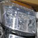 Headlight Assembly, Headlights Kit Compatible with 2007-2014 Cadillac Escalade/2007-2014 Escalade ESV/2007-2013 Escalade EXT Replacement Headlamp Chrome Housing Amber Reflector