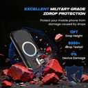 DEERLAMN Magnetic Shockproof Case for iPhone 16 6.1-Inch, [Compatible with MagSafe] [Military Grade Drop Protection] 2-Layer Durable Bumper Heavy Duty Protecive Phone Cover, Black