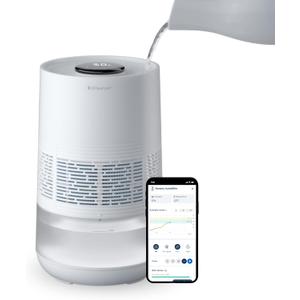 BLUEAIR Premium Smart Humidifier for Large Rooms, Bedrooms, Better Sleep with Evaporative Invisible Mist Tech, Auto Humidify, Easy Top Fill, Smart Control with App, Touchscreen, 3.5L Tank for 48 hours
