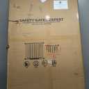 51" Extra Tall Cat Gate 30"-49.27" Wide, Auto Close, Pressure Mounted, for Cats & Small Dogs, Hallway, Stairs, Kitchen, Not Baby Gate,White