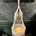 Macrame Cat Hammock - Boho Wall Hanging for Indoor Outdoor Home Decor, Pet Hammock for Sleeping, Playing and Lounging