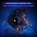 Gaming Headset Wireless 2.4GHz for PS5, PS4 Fortnite/Call of Duty/FPS Gamers, PC, Switch, Bluetooth 5.3 Gaming Headphones with ENC Microphone, Surround Sound, 40+H Battery (Black)