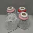 4 Pcs Valentine's Day Glass Cookie Candy Jar with Heart Lids 22 oz Cute Glass Food Storage Containers for Food Storage Kitchen Home Counter Decor (Red,Pink and white)