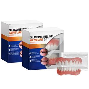 2PCS Silicone Denture Set, Silicone Dentures