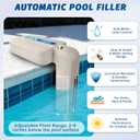 2026 Upgrade Automatic Pool Filler with Adjustable Float Valve, Automatic Pool Water Leveler for Swimming Pools and Ponds, Pool Auto Filler, White