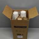 RACETOP [100 pack Disposable Coffee Cups with Lids 12 oz, Hot Paper Cups with Lids, To Go Cup with Lid (White)