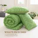 Cosybay Full Size Comforter Sets - Green Tufted Boho Bedding Comforter Sets, 3 Pieces Full Size Bed Set with 1 Comforter(82"x86") & 2 Pillow Shams(20"x26"), All Season Down Alternative Bedding Sets