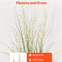 VEVOR Artificial Grass Plant, 47 inch Reed Flower Grass in Pot, Premium PVC Faux Fake Greenery Shrubs Plant for Indoor Outdoor House Home Garden Office Room Dcor, Housewarming, 1 Pack Green