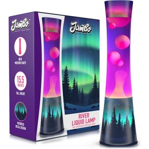JAMBO 15.5" The Upgraded Motion Lamp, Aurora Decal Motion Light, Beautiful Home Decor, Living Room Bedroom Lamp, Relaxing Nightlight for Teens, Kids & Adults