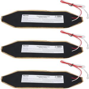 12V 3Pack RV Elbow Pipe Water Heater Pad 3'' x 13'', Battery Warmer Pads, Holding Tank Heating Pad, for RV, Camper, Motormoe, Camper, 12Volts DC