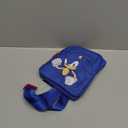 Sonic The Hedgehog Crossbody Bag with Zipped Compartment & Adjustable Strap, Sling Bag Daypack - Gamer Gifts