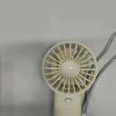 FINEDAYS Handheld Fan,Personal Rechargeable Hand Fan Portable Small Fan with 3 Speeds USB Rechargeable Hand Fan summer electric mini electric fan (White2)