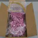 RECUTMS 40 Pieces Pink Christmas Glitter Snowflake Ornaments Hanging Snowflake Christmas Tree Decorations for Christmas Party and Home Decor,4 Inches,2 Pattern (Pink)