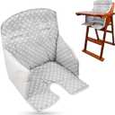 twoworld High Chair Cushion, High Chair Seat Cover for Baby Dining Hair (Gray Star)