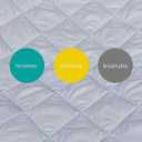 Sheet for Regalo My Cot Portable Toddler Bed, Joovy Travel Cot (Sheet Only, Bed not Included), Soft Child Travel Cot Padded Cover, Grey
