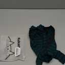 Dogs Recovery Suit Post Surgery Shirt for Puppy, Full Coverage Dog's Bodysuit Wound Protective Surgical Clothes for Small and Medium Pets (Green Black Stripe-XXS)