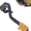 JFG RACING Dirt Bike Rear Brake Foot Pedal,CNC Aluminum Motorcycle Foot Lever for DRZ400SM 2005-2024/DRZ400 2000-2004/DRZ400S 2000-2024/DRZ400E 2000-2007-Gold