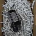 100FT 300 LED Outdoor String Lights, Connectable Christmas Lights Indoor Waterproof with 8 Modes, Plug in Twinkle Fairy Lights Clear Wire for Bedroom Home Wedding Patio Decorations, White