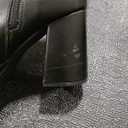 Rilista Womens Platform Boots Chunky High Heels Booties Square Toe Side Zipper Boots, 8, Black