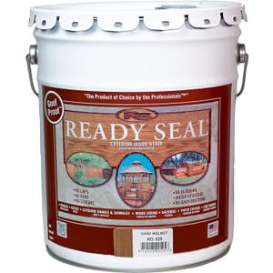 Ready Seal 525 Exterior Stain and Sealer for Wood, 5-Gallon, Dark Walnut