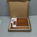 Wooden Desk Organizer with Phone Stand - 11.2"7.3"7.3" Multifunctional Desktop Storage for Phone, Glasses, Watch, Office Supplies, Bedside Organizer & Wood Dock Station