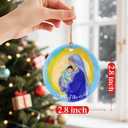 6 x Virgin Mary and Jesus Ornament, Christmas Ornaments: Christmas Tree Decorations, Holiday Decor, Stocking Stuffers, Gift Ideas, Xmas Gift, Christian Gifts & Religion Gifts (Nativity Design 3)
