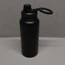 32oz Water Bottle Stainless Steel Insulated Water Bottle With Handle Double Wall Vacuum Leak Proof Keep Cold and Hot Wide Mouth Outdoor Sports Water Bottles (black)