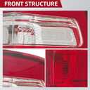 Tail Light Assembly Compatible with Expedition 2007 2008 2009 2010 2011 2012 2013 2014 2015 2016 2017 Rear Taillight Brake Lamp Replacement w/o Bulbs (Left Driver Side)
