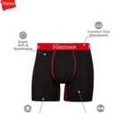 Hanes Men's Boxer Brief Underwear Pack, Stretch Cotton Boxer Briefs for Men, Moisture-wicking, 6-pack