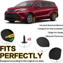 PSLER Fit for 2021 2022 2023 2024 2025 Sienna/Granvia Set of 4PCS Mud Flaps Kit Splash Guards Mudguards Mudflaps with Hardware Kits Accessory Front and Rear