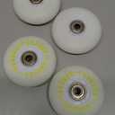 Light up Inline Skate Wheels & Roller Blade Wheels 76mm/80mm with Bearings ABEC-9 for Indoor & Outdoor use 90A Luminescence Roller Blade Wheels 4-Pack (Colorful)