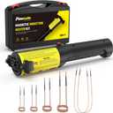 Induction Heater 1200W, Magnetic Flameless Heat Tool Kit for Automotive Bolt Removal with 6 Coils and LED Light for Rusted Suspension and Exhaust Repair,Yellow