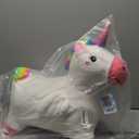 iPlay, iLearn Bouncy Pals Hopping Unicorn Horse, Toddler Girl Inflatable Bouncing Animal Hopper Toy, Outdoor Indoor Plush Ride on Bouncer, Baby Birthday Gift 18 Month 2 3 4 Year Old Kid - Unicorn