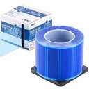 JMU Blue Barrier Film, Barrier Film Tattoo 4" x 6" Barrier Tape, Dental Barrier Film Roll (1 Rolls, 1200 Sheets)