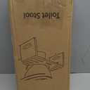 Beinilai Foldable Toilet Stool,7 Inches Poop Stool for Bathroom,Bamboo Toilet Stool Squat Adult,Potty Stool with AntiSlip Strip