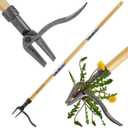 BellaJoyz Weed Puller, Stand Up Weed Puller Tool with Long Handle & 4-Claw Steel Head, 3-Sectioal Pole Design, Garden Hand Weeding Tool - Easily Remove Weeds Without Bending, Pulling,or Kneeling
