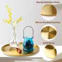 Gold Tray Round Serving Platter, 14" x 0.4"