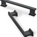 10 Pack 6 Inch Length|5 Inch(128mm) Hole Center Matte Black Kitchen Cabinet Handles, Cabinet Pulls Kitchen Cabinet Hardware, Cupboard Pulls, Drawer Handles
