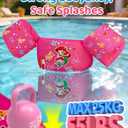 HeySplash Swim Vest for Kids, Toddler Pool Floaties Fit 22-30-40-50-60-66 Lbs, Children Puddle Swimming Jumper Jacket with Safety Buckle, Water Wing Arm Pool Float for Boat Swim Trainer Boy Girl 3-5-6