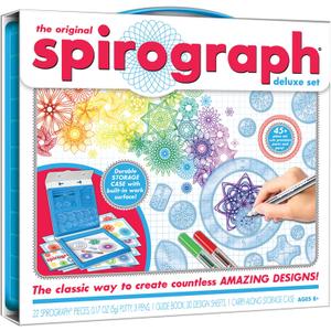 Spirograph Deluxe Set Spiral Art Drawing Kit The Classic Way to Make Countless Amazing Designs For Kids Ages 8+