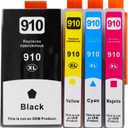910XL Ink Cartridges Replacement for HP Printers 910XL Ink Cartridges, Compatible with hp OfficeJet 8010 8020 Series, HP OfficeJet Pro 8015 8025 8028 8030 Series Printer (Cyan Magenta Yellow Black)