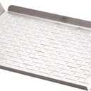 Weber Grill Pan Durable Stainless Steel Pan for Small or Delicate Foods, 1/8" Slits for Drainage, Wide Carry Handles