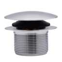 Westbrass A398R-26 1-1/2" NPSM Coarse Thread Mushroom Tip-Toe Bathtub Drain Stopper, Polished Chrome