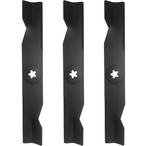 3 Pack Lawn Mower Blades 48 Inch Compatible with Husqvarna YTH24V48 YTH2348 YTH24K48 YTA24V48 Craftsman Poulan High Lift Mulching Blades Replaces 173920, 180054, 532180554, 575938201, 532173920